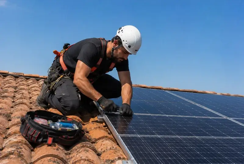 Maintenance et monitoring de panneaux solaires à Mont-Louis