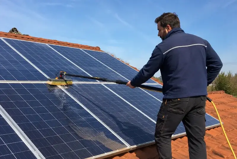 Nettoyage et entretien de panneaux solaires à Mont-Louis
